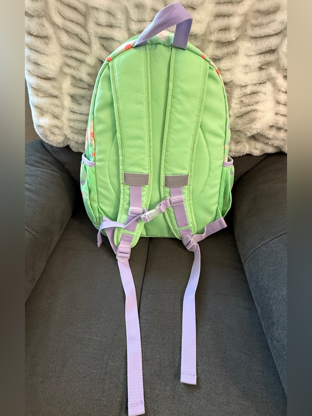 NWOT Cat & Jack Kids Daisy Floral Backpack School Preschool Travel Mint Green - Picture 9 of 10